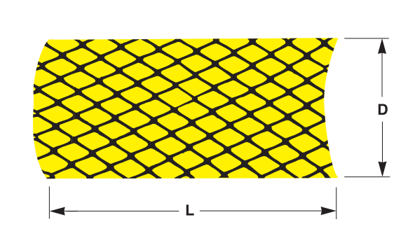 Elastic net tube - surface protection