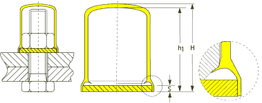 Bolt and Nut Anti-Corrosion Snap Caps