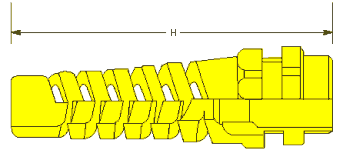 Nylon Cable Glands with Spiral Flex Protector