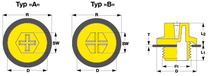 Threaded Sealing Plugs with assembled washer