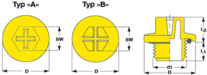 Threaded Sealing Plugs with assembled O-Ring