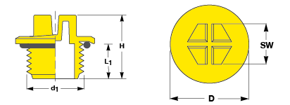 Threaded Sealing Plugs with assembled O-Ring