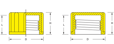 Threaded Caps - Flanged